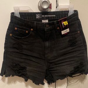 Black shorts size 3